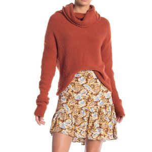 Free People Stormy Cowl Neck Sweater Terracotta